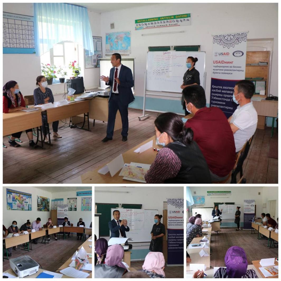 In Jizzakh region, a 4-week training seminar has started within the framework of the USAID's Future Growth Initiative